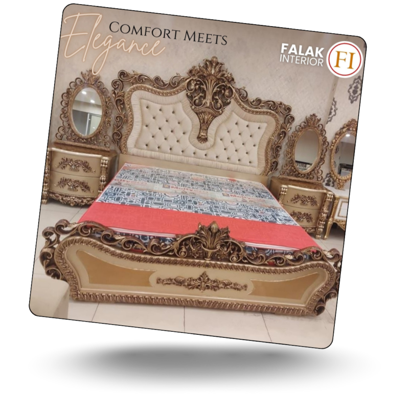 Royal Bed Set With Mirrors