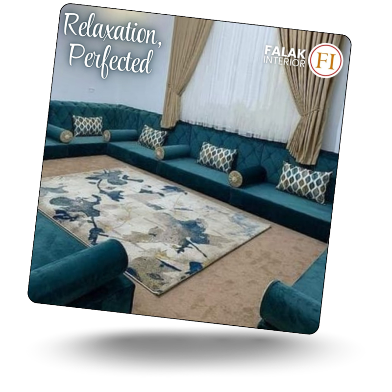 U Shaped Sofa With Arm Rests